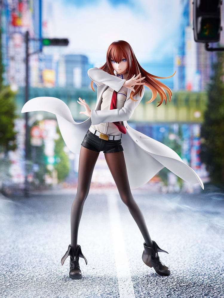 Steins;Gate DreamTech Kurisu Makise (Lab Coat Style) 1/7 Scale Figure (2nd Reissue) in dynamic pose with flowing lab coat.