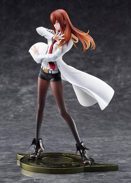 Steins;Gate DreamTech Kurisu Makise (Lab Coat Style) 1/7 Scale Figure (2nd Reissue) in dynamic pose with flowing lab coat.