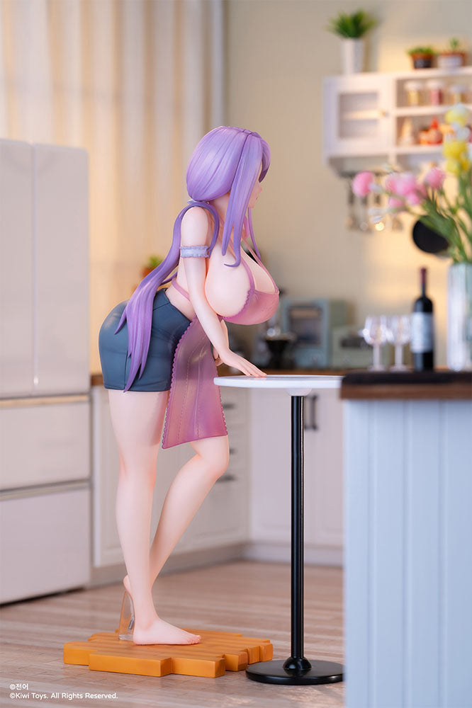  Konoshiro Illustration Kyou no Yuushoku Yuki 1/6 Scale Limited Edition Figure, featuring Yuki in a seductive pose with a detailed base, showcasing vibrant colors and intricate details, including an exclusive bonus item.