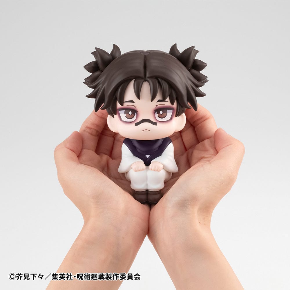 Jujutsu Kaisen Look Up Series Choso figure, featuring a chibi-style design with signature face markings, pigtail hairstyle, and bonus gift included.