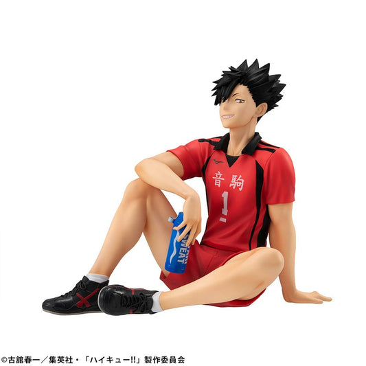 Haikyuu!! G.E.M. Series Tetsuro Kuroo (Tenohira) figure featuring a relaxed sitting pose, detailed sculpting, and vibrant colors capturing the essence of the character.