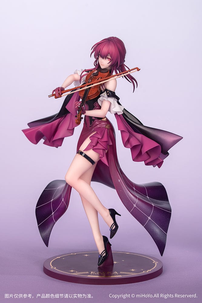 Honkai: Star Rail Gift+ Kafka (Star Rail Live Ver.) 1/8 Scale Figure playing violin in purple flowing attire on a stage-inspired base.