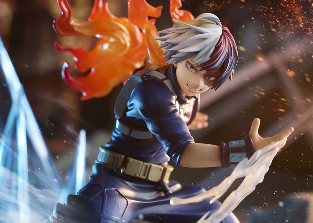 My Hero Academia Shoto Todoroki Icy-Hot 1/8 scale figure with fire and ice effects