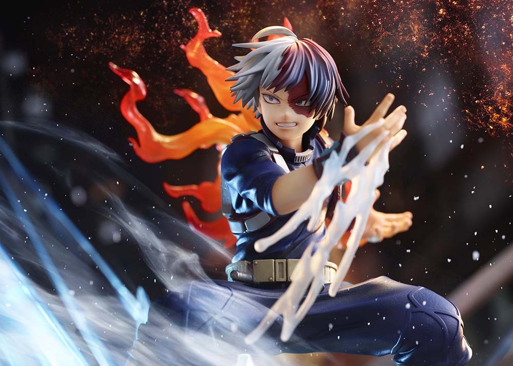 My Hero Academia Shoto Todoroki Icy-Hot 1/8 scale figure with fire and ice effects