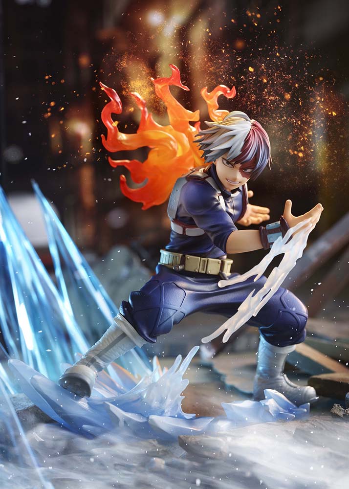 My Hero Academia Shoto Todoroki Icy-Hot 1/8 scale figure with fire and ice effects