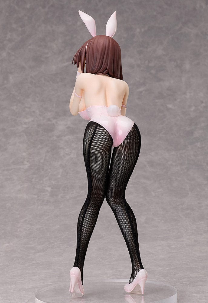 Saekano: How to Raise a Boring Girlfriend Megumi Kato (Bunny Ver.) 1/4 Scale Figure Reissue in pastel pink bunny outfit with fishnet stockings, leaning forward in a shy pose.