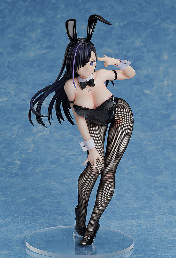 Dolphin Wave B-Style Minami Kurose (Black Bunny Ver.) 1/6 Scale Figure featuring seductive black bunny outfit, fishnet stockings, and high heels, perfect for fans and collectors.