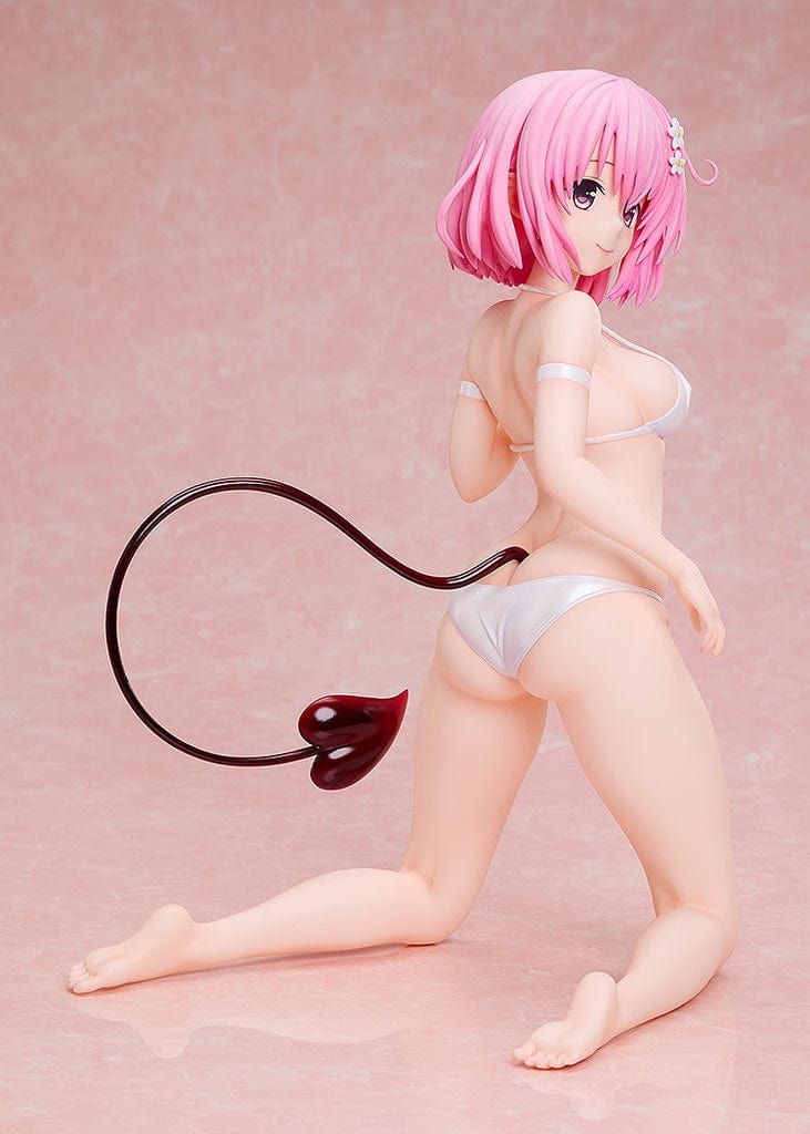 To Love-Ru Darkness B-Style Momo Belia Deviluke (Swimsuit w/ Gym Uniform Ver.) 1/4 Scale Figure, showcasing Momo in a playful kneeling pose with a swimsuit and gym uniform accessories, highlighting her charming and mischievous personality.