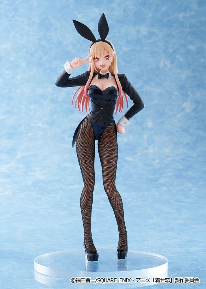 My Dress-Up Darling Marin Kitagawa Halloween Bunny Ver. figure in black bunny suit with fishnet tights