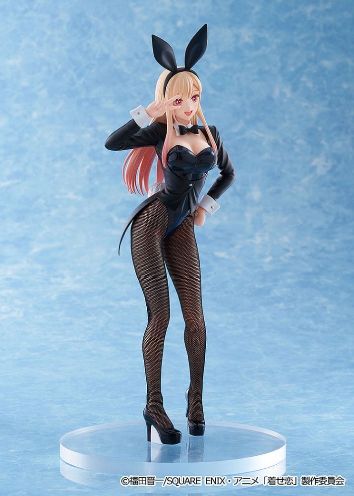 My Dress-Up Darling Marin Kitagawa Halloween Bunny Ver. figure in black bunny suit with fishnet tights
