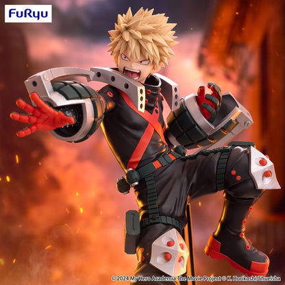 My Hero Academia: You're Next Trio-Try-iT Katsuki Bakugo Figure, showcasing Bakugo in his hero costume with an action-packed combat pose, detailed with explosive energy and intricate design.