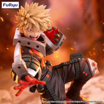 My Hero Academia: You're Next Trio-Try-iT Katsuki Bakugo Figure, showcasing Bakugo in his hero costume with an action-packed combat pose, detailed with explosive energy and intricate design.