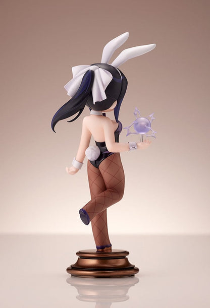 Overlord Narberal Gamma (Juami Bunny Girl Ver.) 1/7 Scale Figure in black bunny outfit, holding a magical staff, with fishnet stockings and bunny ears.