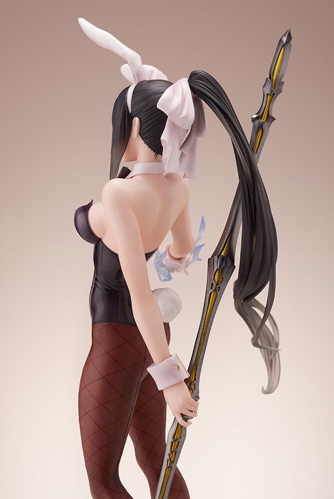 Overlord Narberal Gamma so-bin Bunny Girl Ver. 1/7 Scale Figure in black bunny suit holding a weapon.