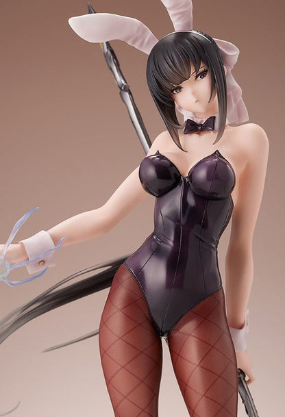 Overlord Narberal Gamma so-bin Bunny Girl Ver. 1/7 Scale Figure in black bunny suit holding a weapon.