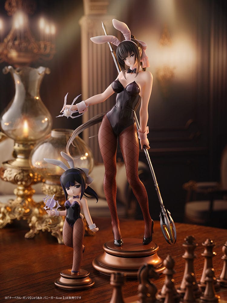 Overlord Narberal Gamma so-bin Bunny Girl Ver. 1/7 Scale Figure in black bunny suit holding a weapon.