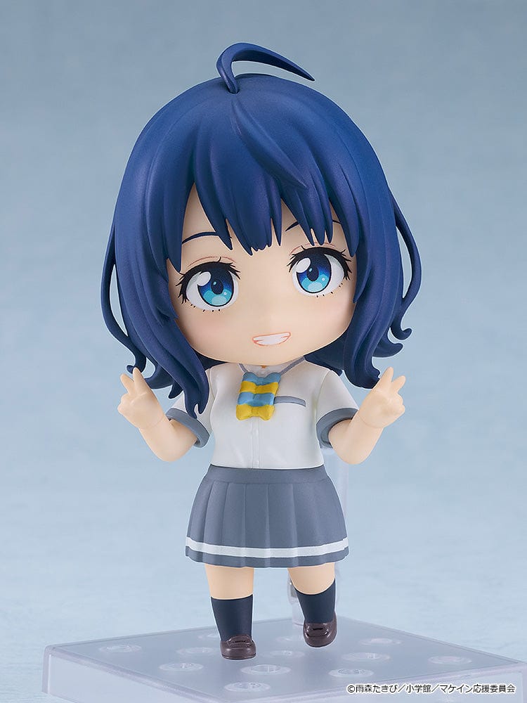 Makeine: Too Many Losing Heroines! Nendoroid No.2612 Yanami Anna in her school uniform with blue hair and expressive face.