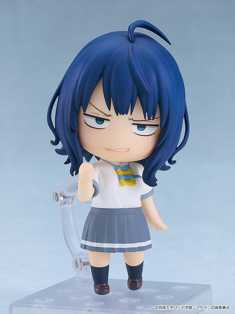 Makeine: Too Many Losing Heroines! Nendoroid No.2612 Yanami Anna in her school uniform with blue hair and expressive face.