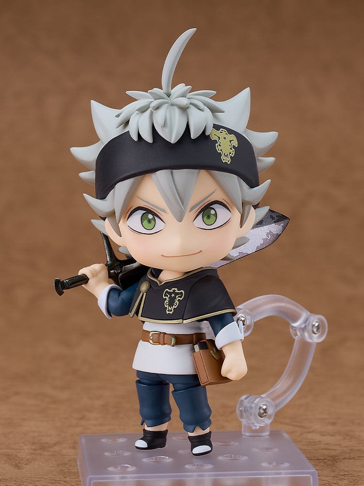 Black Clover Nendoroid No.2659 Asta with Demon Slayer Sword and Black Bulls cloak in determined pose