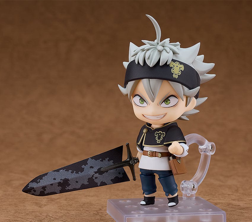 Black Clover Nendoroid No.2659 Asta with Demon Slayer Sword and Black Bulls cloak in determined pose