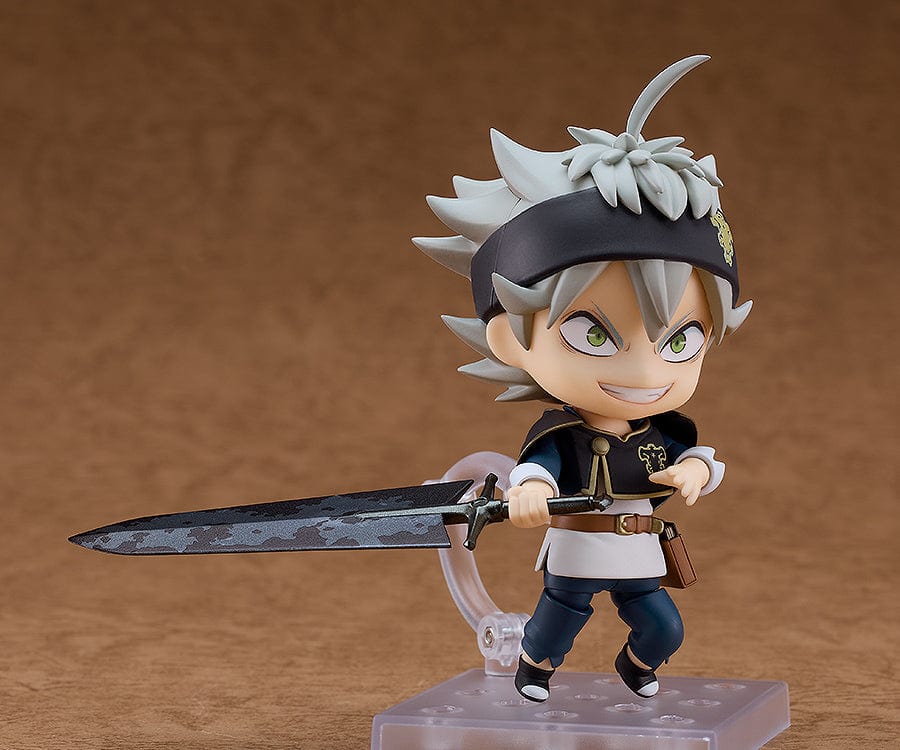 Black Clover Nendoroid No.2659 Asta with Demon Slayer Sword and Black Bulls cloak in determined pose