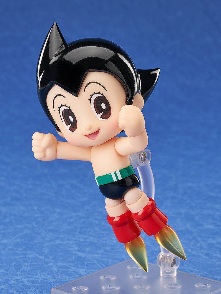 Astro Boy Nendoroid No.2450 - Detailed figure of Astro Boy with interchangeable parts and accessories, featuring his classic design with jet-powered boots and red trunks.