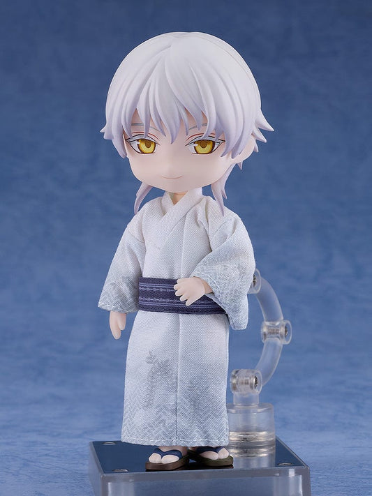 Touken Ranbu Nendoroid Doll Tsurumaru Kuninaga Casual Outfit Ver. in traditional yukata with serene expression.