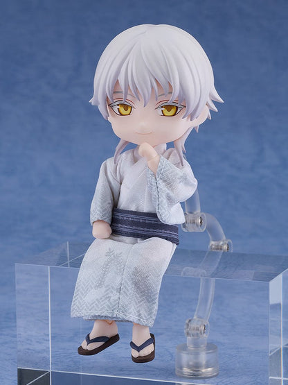 Touken Ranbu Nendoroid Doll Tsurumaru Kuninaga Casual Outfit Ver. in traditional yukata with serene expression.