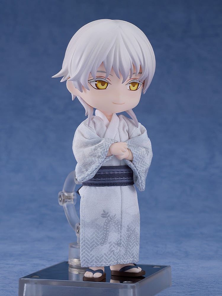 Touken Ranbu Nendoroid Doll Tsurumaru Kuninaga Casual Outfit Ver. in traditional yukata with serene expression.