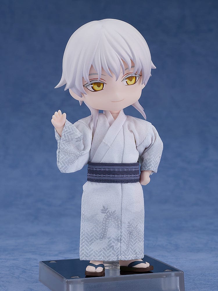 Touken Ranbu Nendoroid Doll Tsurumaru Kuninaga Casual Outfit Ver. in traditional yukata with serene expression.