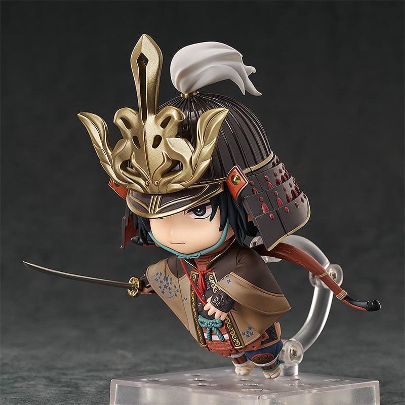 "Intricately detailed Sekiro: Shadows Die Twice Nendoroid No.2528 Genichiro Ashina Figure - Showcasing Genichiro in his iconic armor and helmet with accessories."