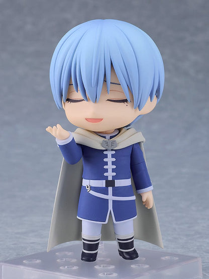 Frieren: Beyond Journey's End Nendoroid No.2498 Himmel figure with blue hair, blue and white outfit, holding his majestic sword.