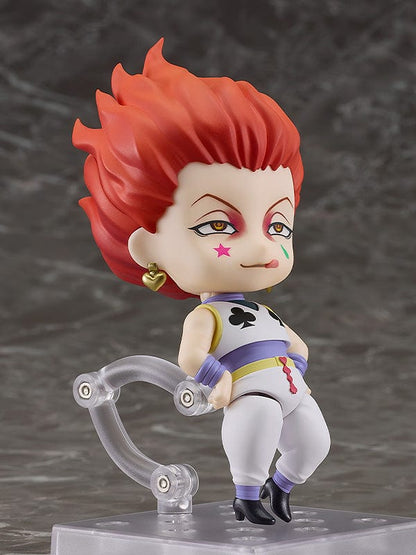 Hunter x Hunter Nendoroid No.1444 Hisoka Morow: Meticulously detailed Nendoroid capturing Hisoka's enigmatic charm, with interchangeable face plates and accessories for dynamic poses.