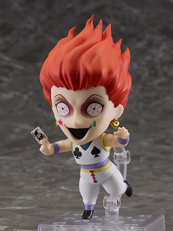 Hunter x Hunter Nendoroid No.1444 Hisoka Morow: Meticulously detailed Nendoroid capturing Hisoka's enigmatic charm, with interchangeable face plates and accessories for dynamic poses.