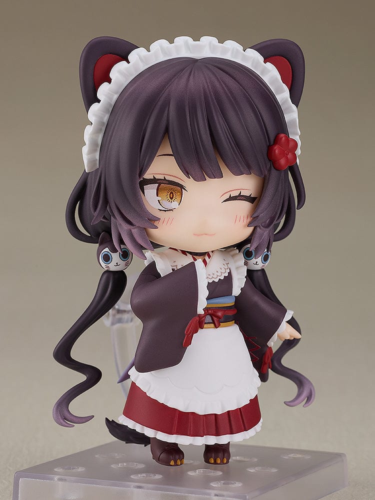 Nijisanji Nendoroid No.2491 Inui Toko featuring her distinctive heterochromatic eyes and maid outfit.