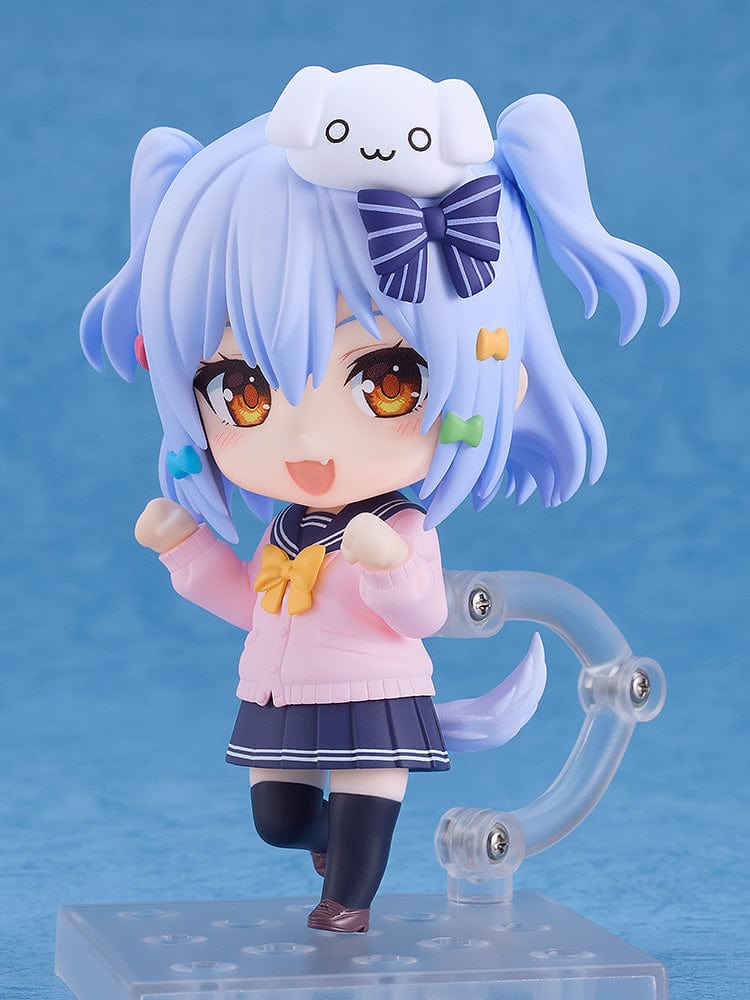 NoriPro Nendoroid No.2613 Inuyama Tamaki figure with sailor uniform and dog accessory.