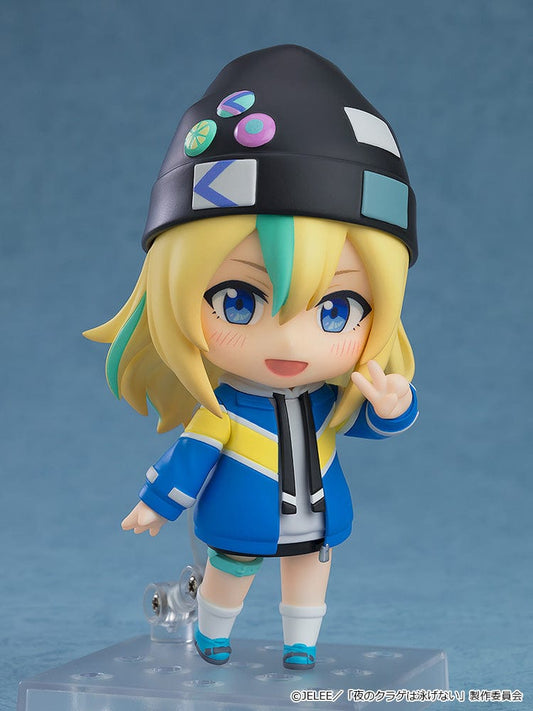 Jellyfish Can't Swim in the Night Nendoroid Basic No.2495 Kano Yamanouchi featuring her colorful outfit and playful expression.