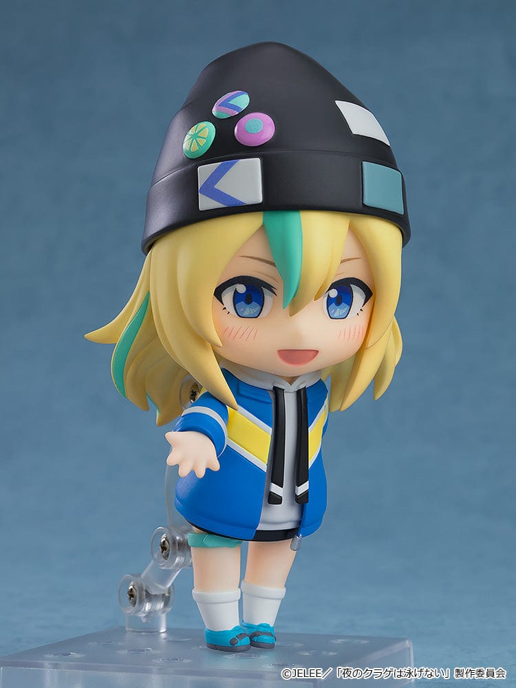Jellyfish Can't Swim in the Night Nendoroid Basic No.2495 Kano Yamanouchi featuring her colorful outfit and playful expression.