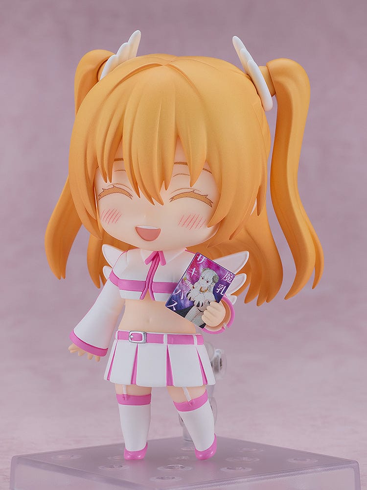 2.5 Dimensional Seduction Nendoroid No.2614 Liliel Angel Costume figure with twin ponytails and white-pink outfit.