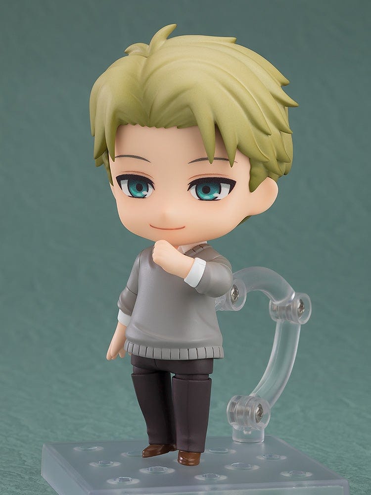 Spy x Family Nendoroid No.2663 Loid Forger Casual Outfit Ver. featuring a posable design with a gray sweater and dark pants.