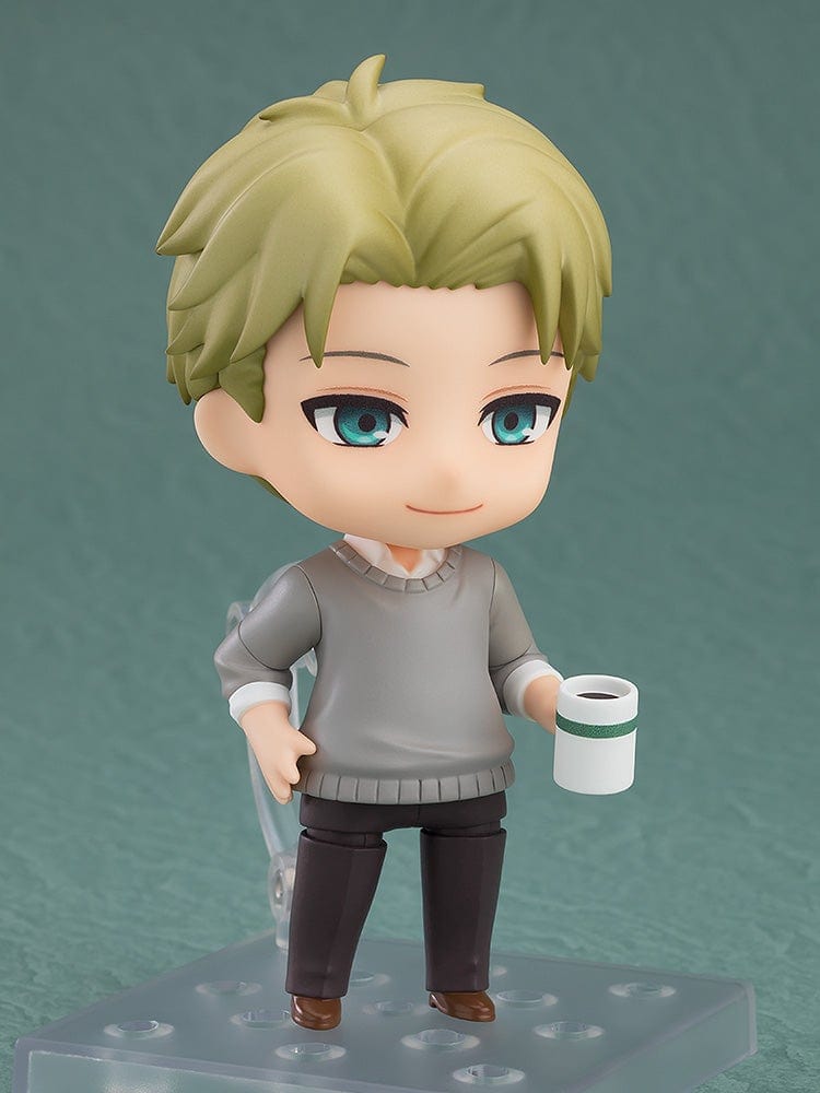 Spy x Family Nendoroid No.2663 Loid Forger Casual Outfit Ver. featuring a posable design with a gray sweater and dark pants.