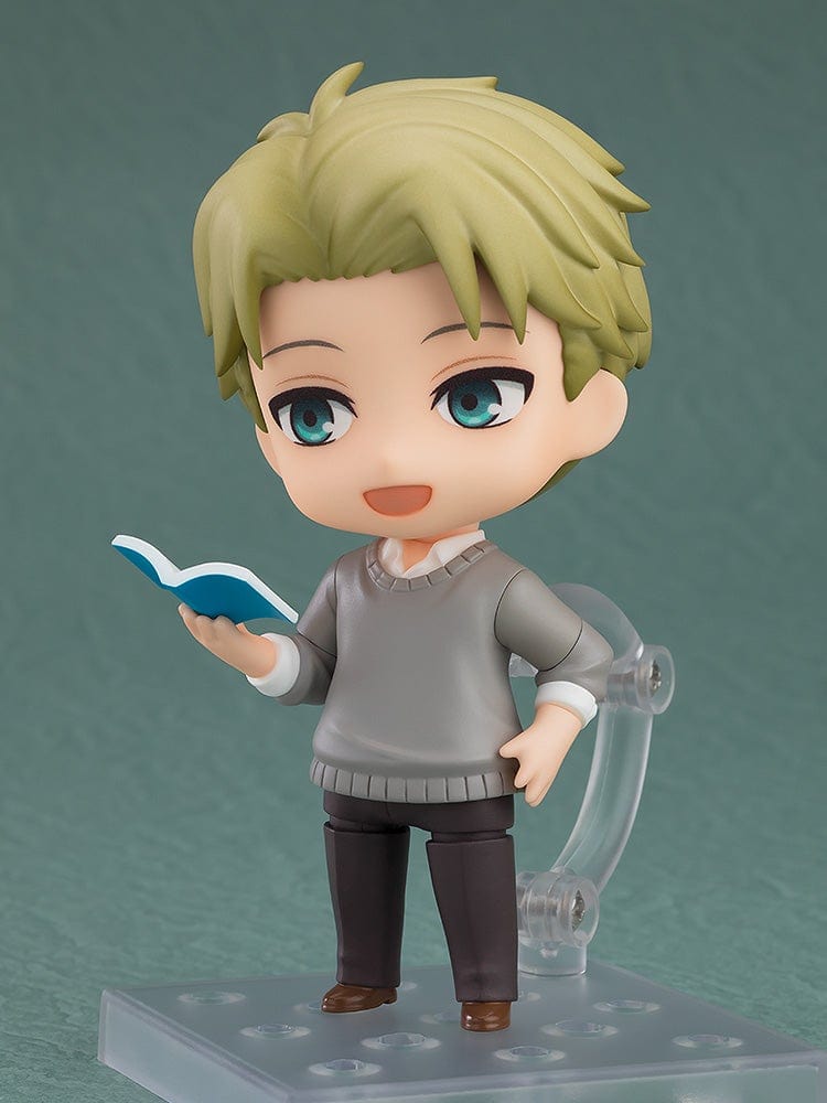 Spy x Family Nendoroid No.2663 Loid Forger Casual Outfit Ver. featuring a posable design with a gray sweater and dark pants.