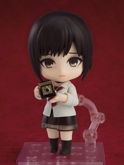 Fatal Frame Nendoroid No.2642 Miku Hinasaki, featuring Miku in her classic school uniform with expressive eyes and a detailed, chibi-style design.