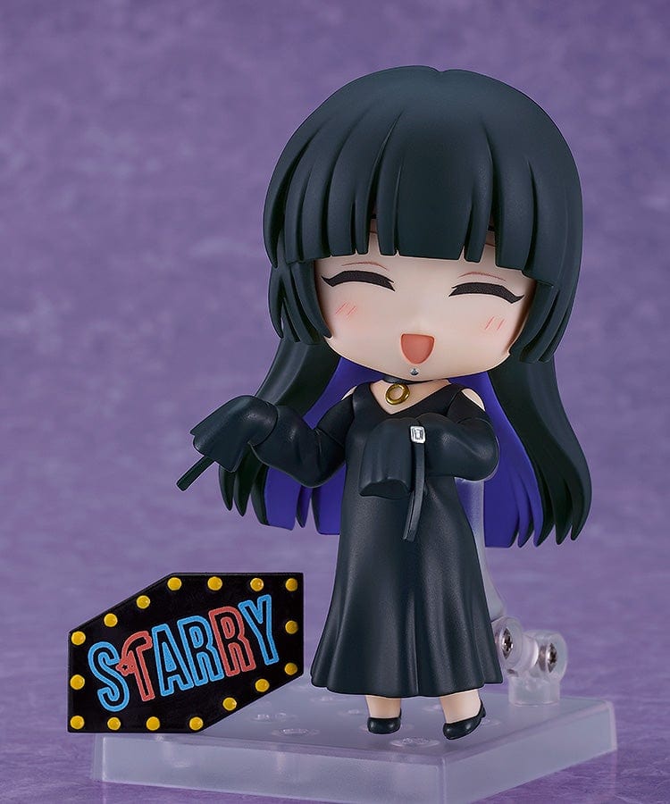 Bocchi the Rock! Nendoroid No.2686 PA-san featuring a gothic black dress, green eyes, and playful accessories.