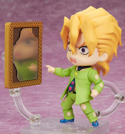 JoJo's Bizarre Adventure Nendoroid No.1685 Pannacotta Fugo re-run figure with blonde hair, green outfit, and determined expression.