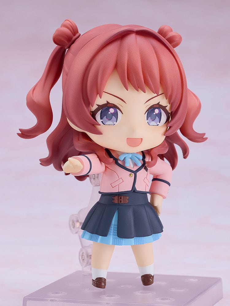 Gakuen Idolmaster Nendoroid No.2631 Saki Hanami in school uniform with red hair and cheerful expression.