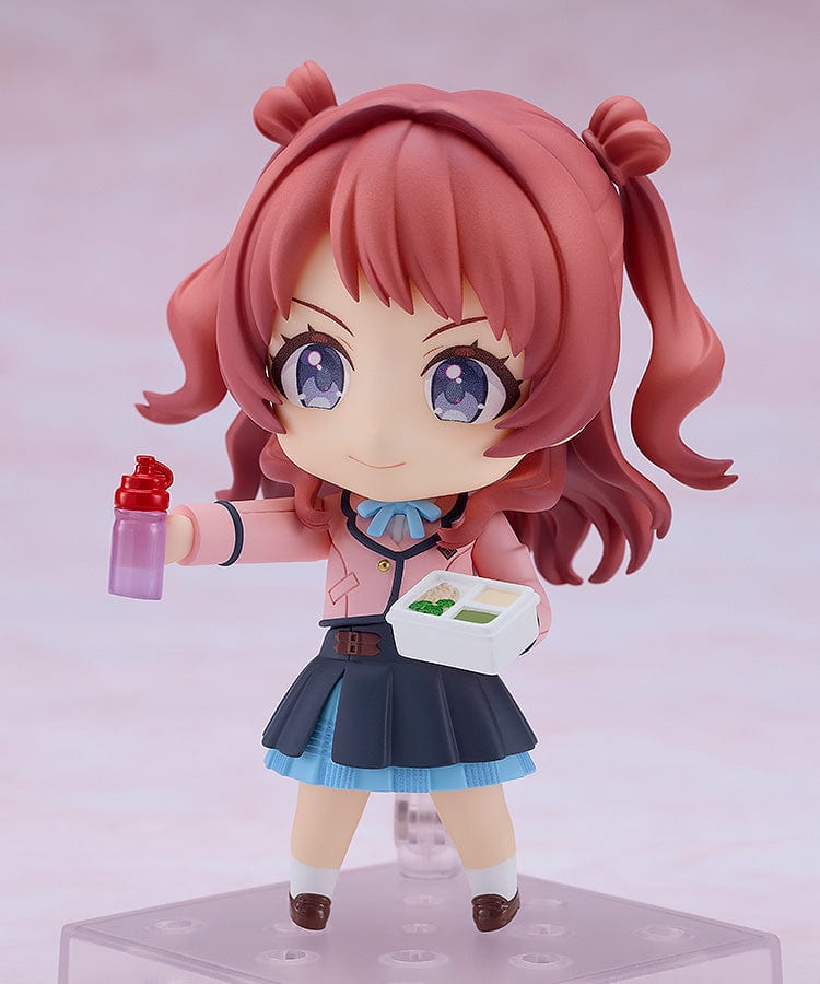 Gakuen Idolmaster Nendoroid No.2631 Saki Hanami in school uniform with red hair and cheerful expression.