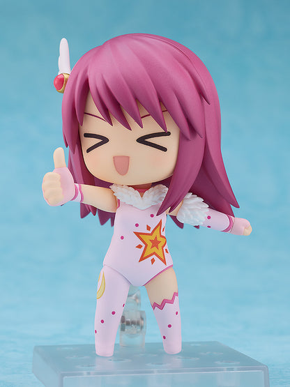 Kaleido Star Nendoroid No.2538 Sora Naegino - Detailed chibi anime figure of Sora Naegino in her vibrant performance outfit, with bright pink hair and cheerful expression.
