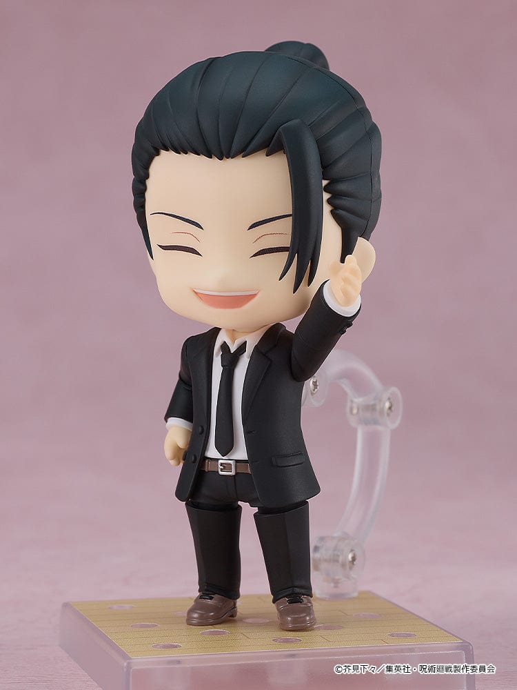 Nendoroid Suguru Geto in Suit Ver. from 'Jujutsu Kaisen' with Microphone Stand - Anime Collectible Figure.