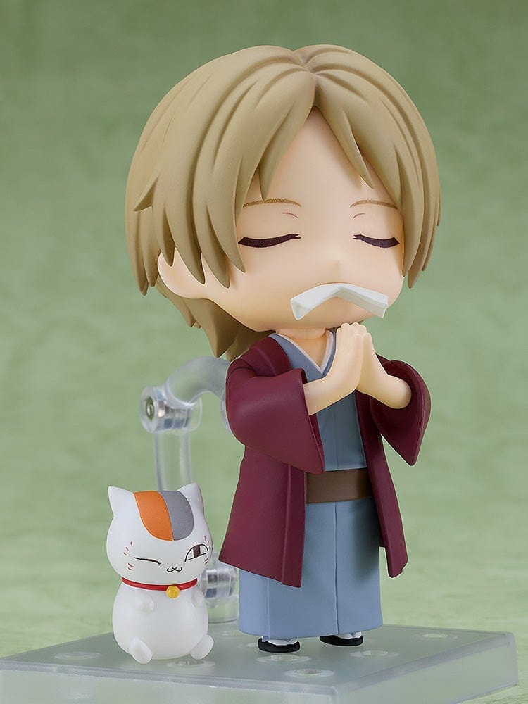 Natsume Yujin-cho Takashi Natsume & Nyanko Sensei Nendoroid in traditional clothing, holding the Book of Friends with detailed accessories.